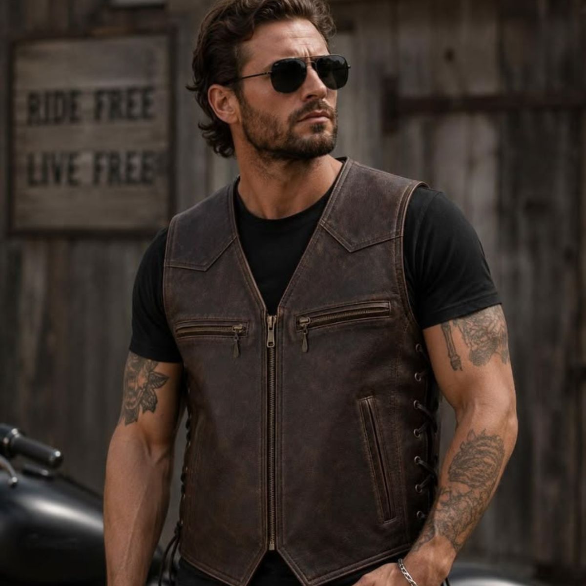Leather Vests showcasing the full range of leather craftsmanship
