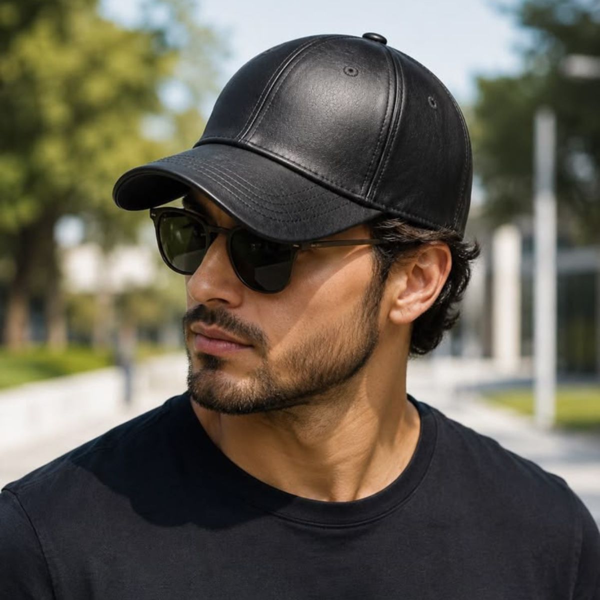 Leather Caps showcasing everyday casual leather craftsmanship