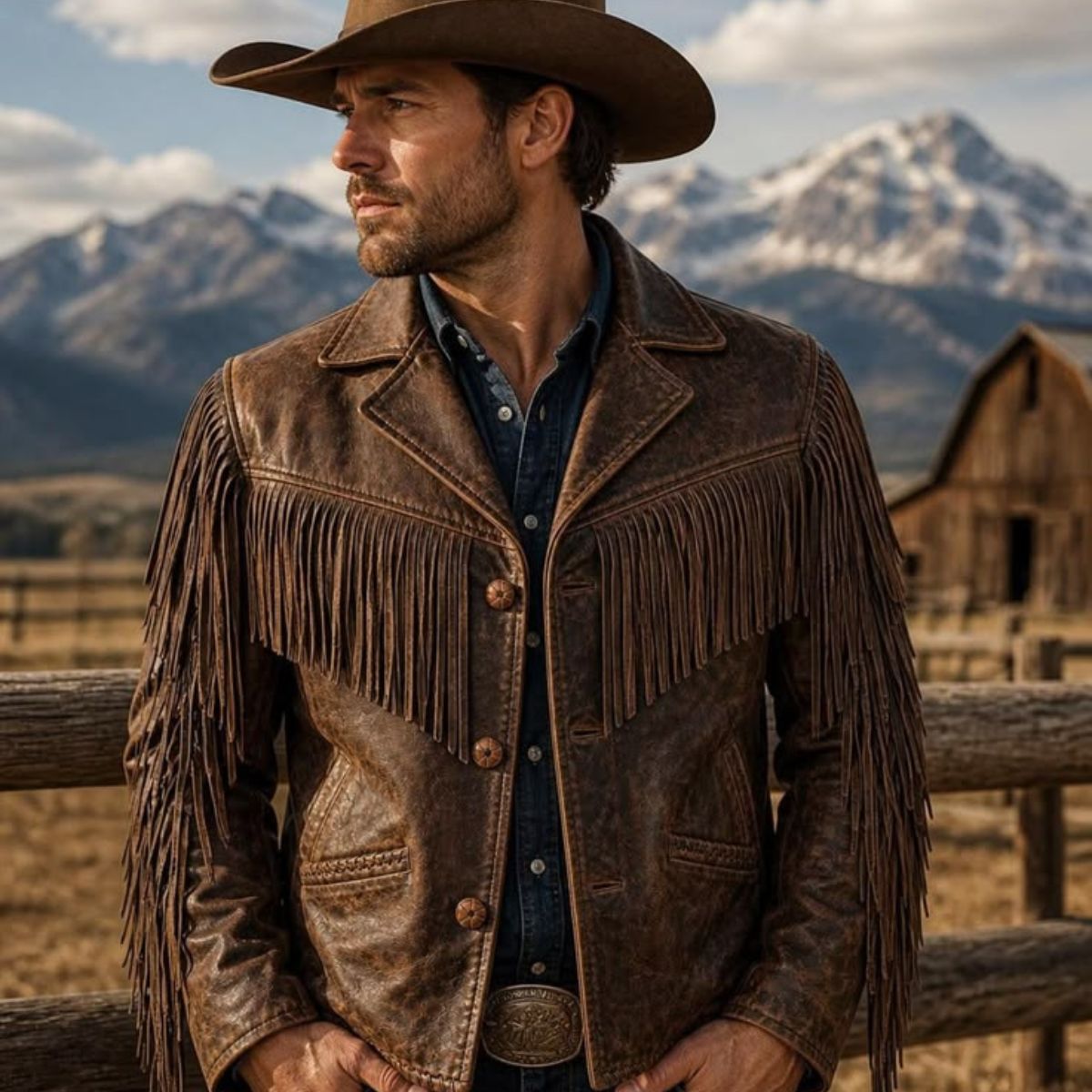 Men's Leather Jackets showcasing rugged everyday leather craftsmanship