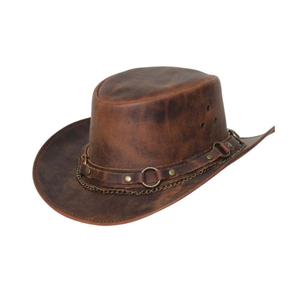 Australian stylish cowboy leather top hat
