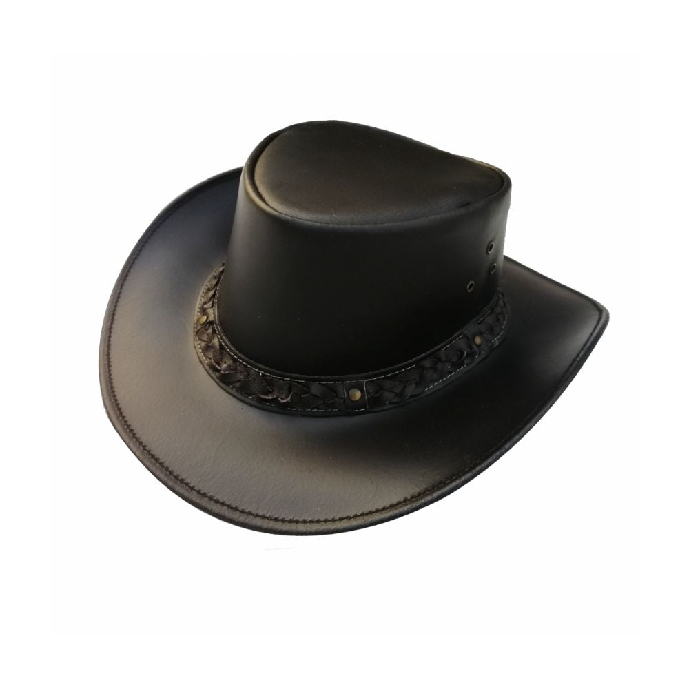 Authentic western cowboy hat for outdoor use.






