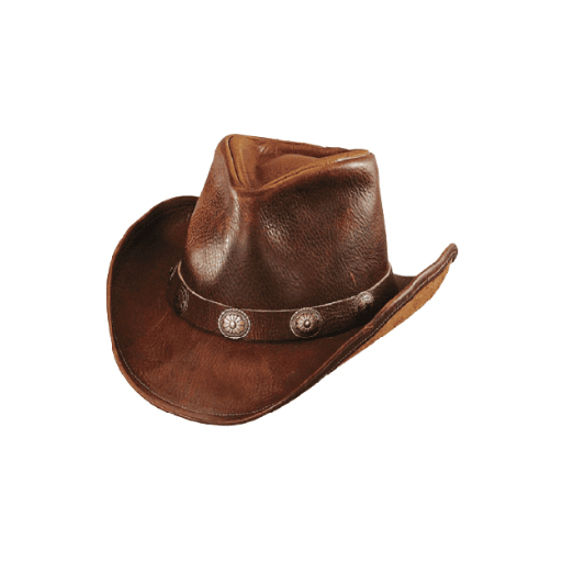Brown Cowboy Hat, Leather Hat, Western Hat