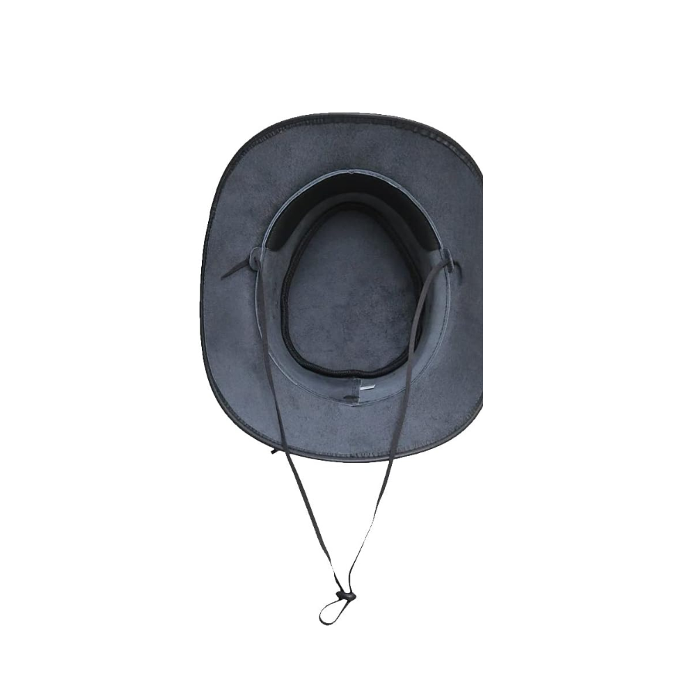 Cowboy Skull Top Hat, Leather

