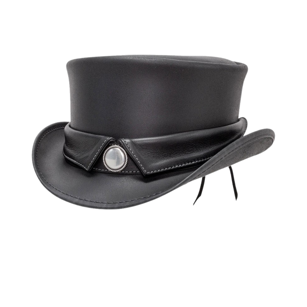 Elegant top hat with collar band
