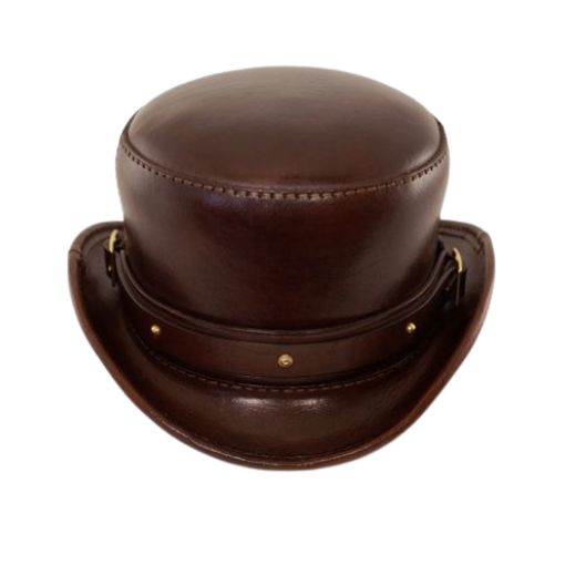 Leather Bowler Hat

