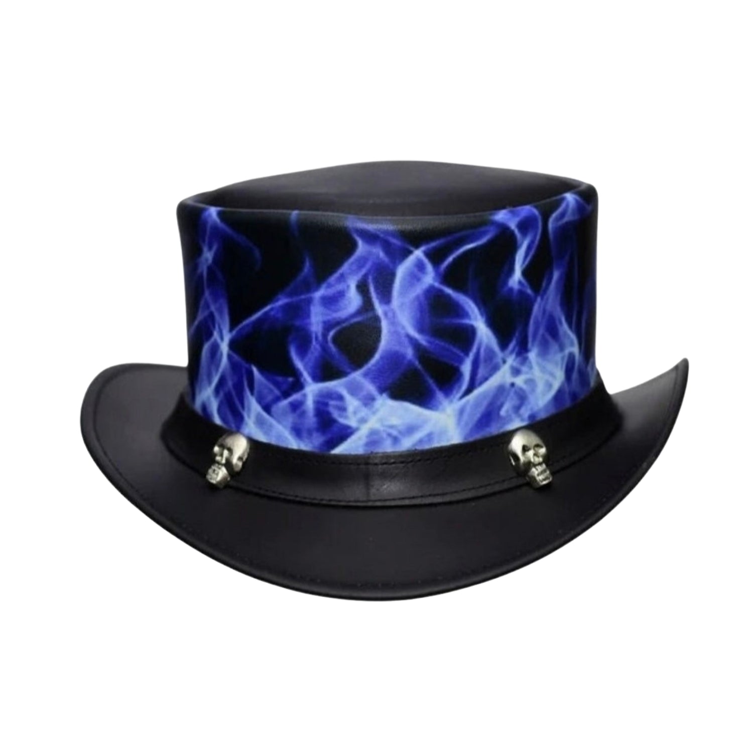 Steampunk-inspired Top Hat with Skull Design
