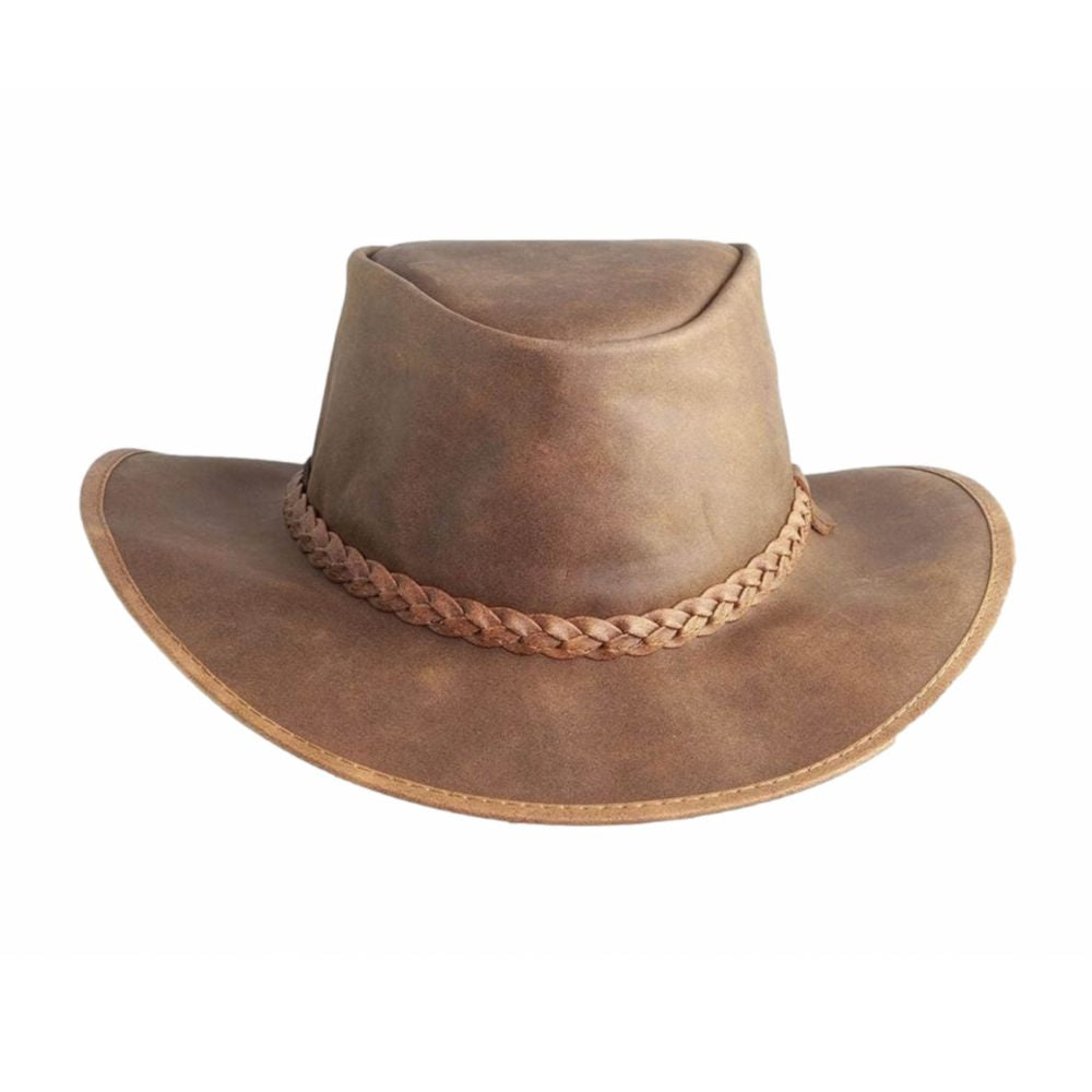 Stylish Australian leather cowboy hat.
