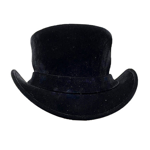 Stylish Black Leather Classic Hat
