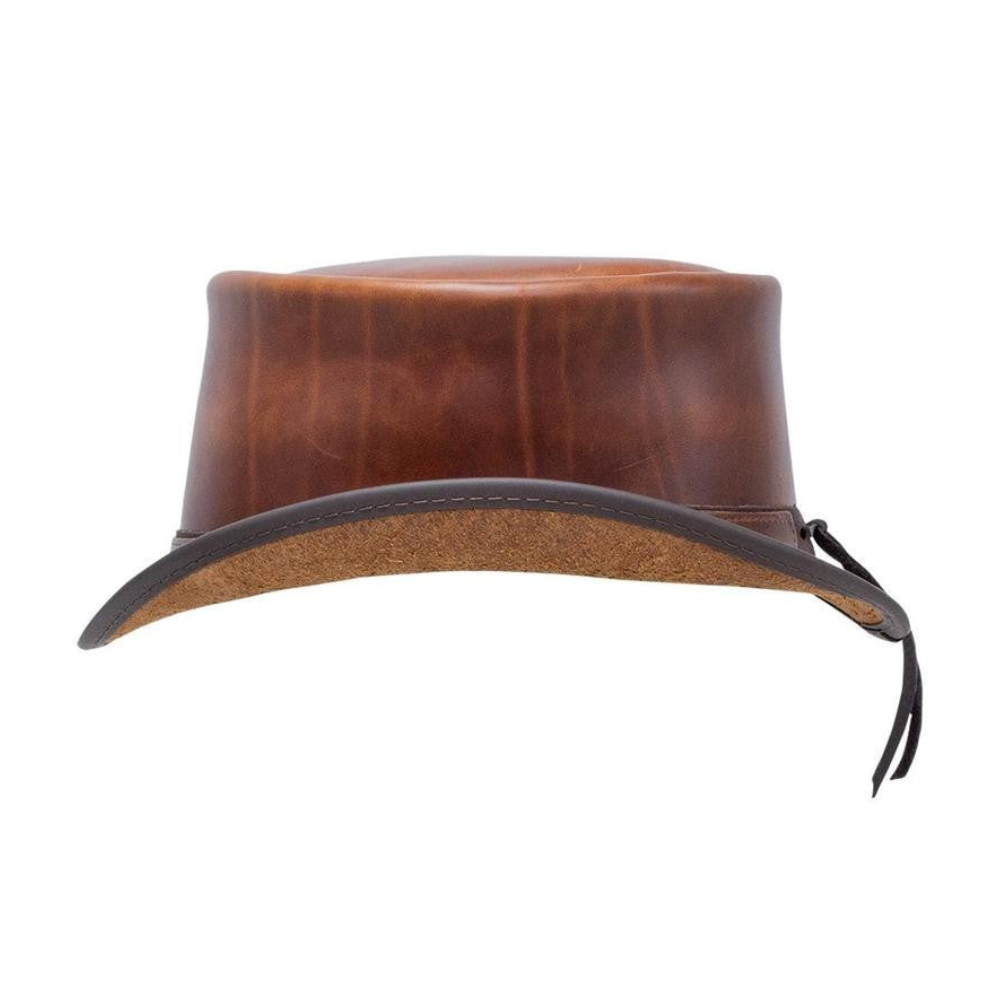 Stylish Brown Buffalo Nickel Top Hat
