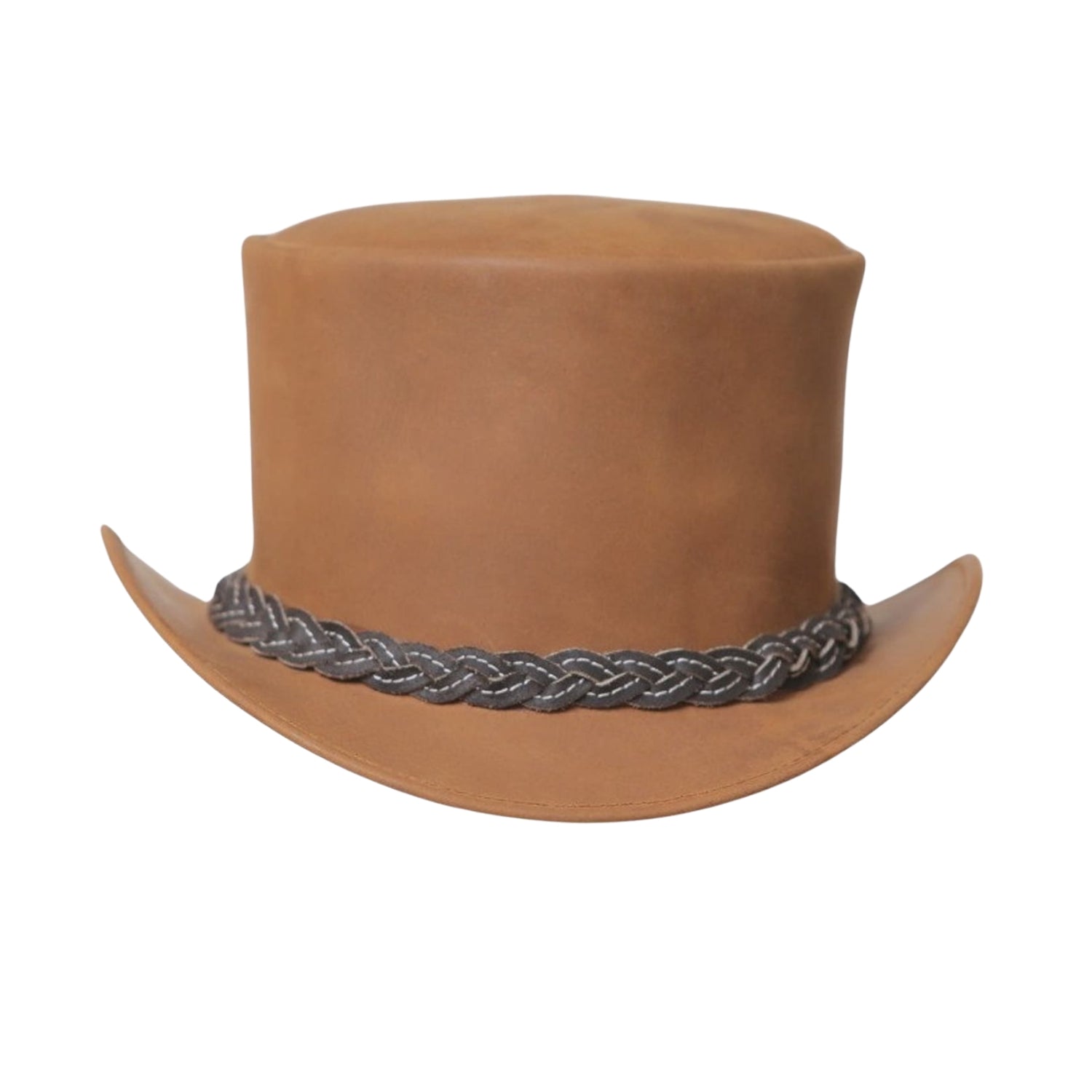 Stylish Handcrafted Leather Gothic Hat





