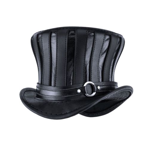 Stylish Striped Leather Hat for Fashion

