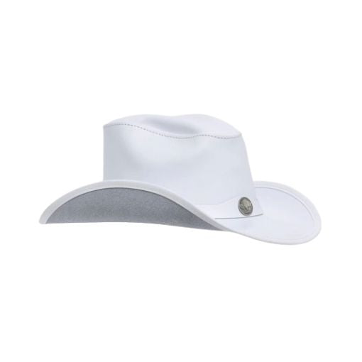 Stylish white western hat
