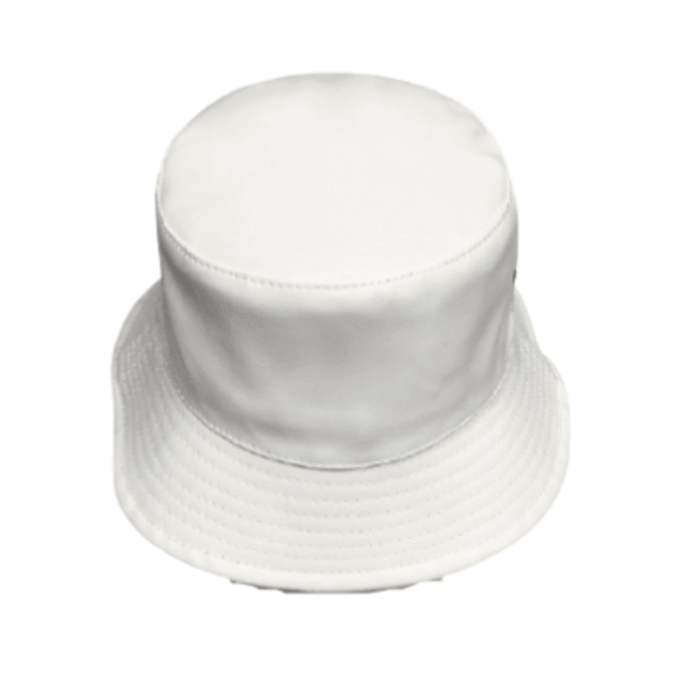Stylish winter fisherman bucket hat in leather.
