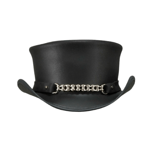 Top Hat with Metal Chain

