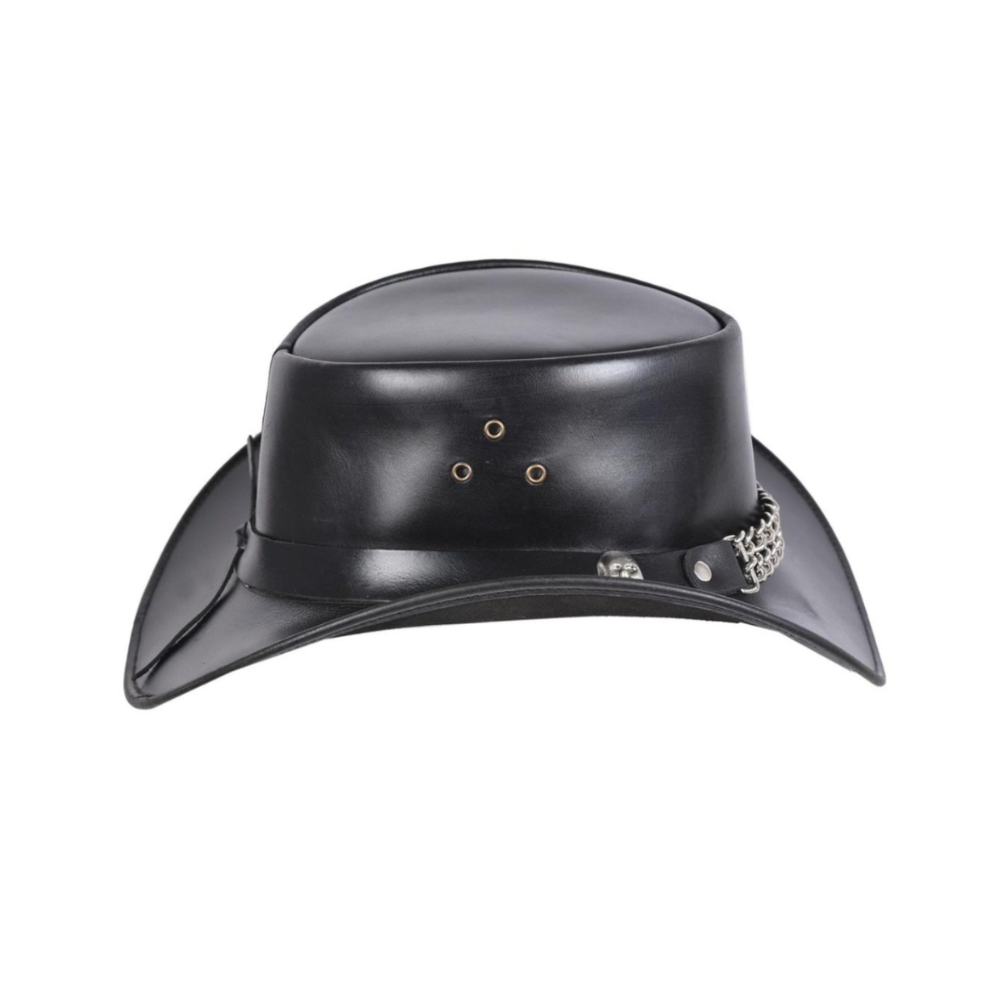 Top leather cowboy hat





