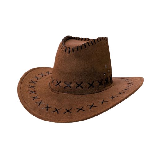 Traditional Mexican cowboy hat with wide brim.

