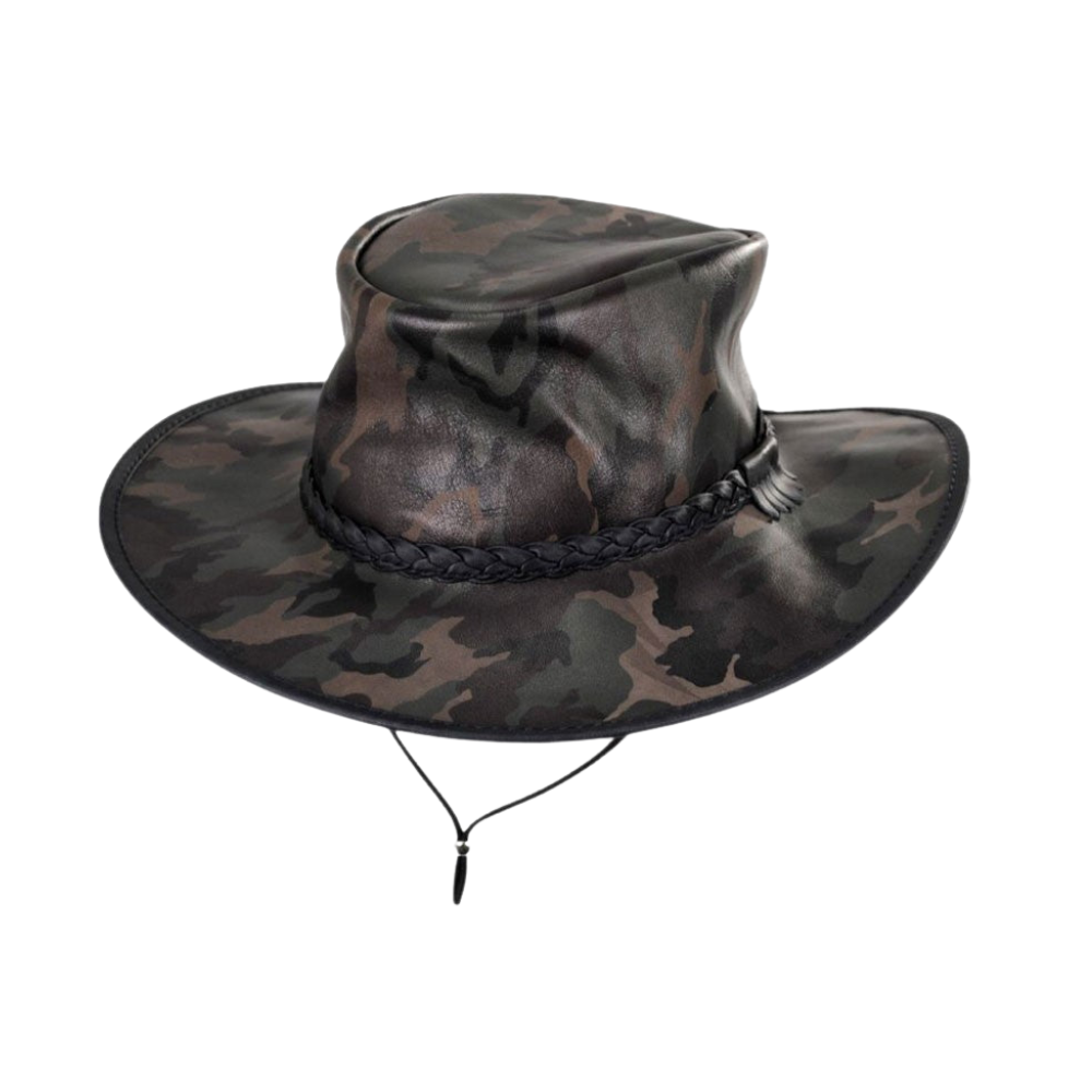 USA-made leather Outback hat
