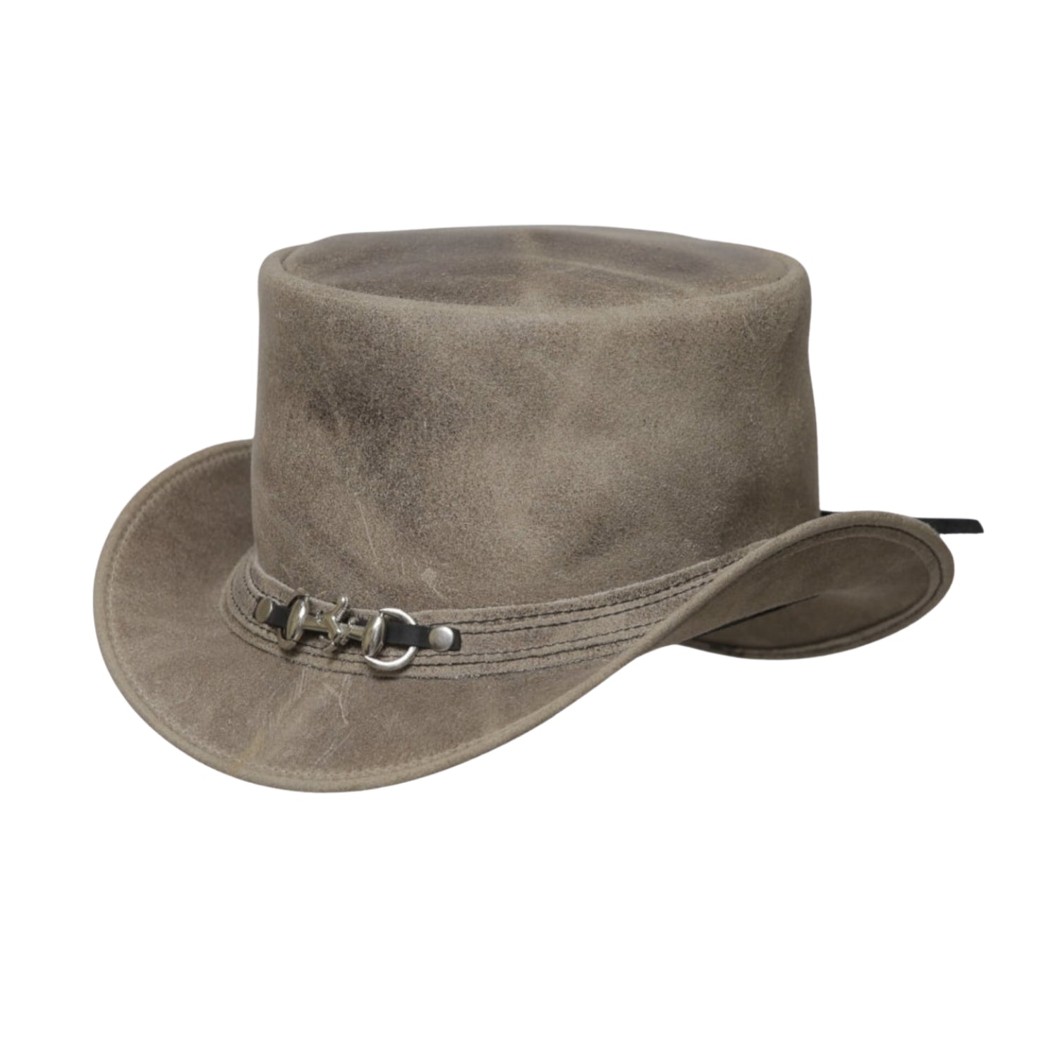 Victorian-Inspired Leather Hat


