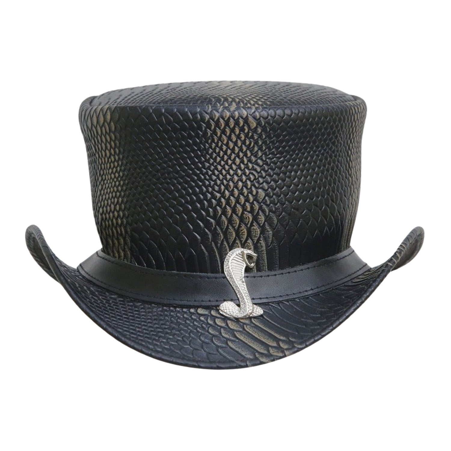 Victorian Steampunk Cobra Top Hat
