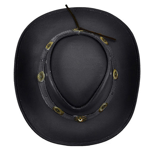 Western Hat, Leather and String Design

